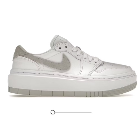 New in Box Nike Air Jordan 1 Elevate Low sneaker platform size 9 white grey gray - Picture 1 of 16